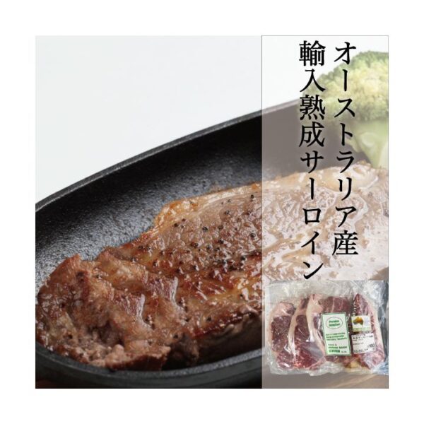kk_agingbeef-1_03 国産 熟成サーロインステーキ 牛肉 4-5枚 合計1kg以上 冷凍