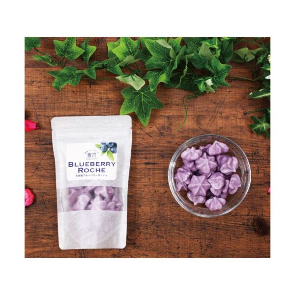 kk_blueberry-roche-002_03 ブルーベリーロッシェ ブルーベリーメレンゲ BLUEBERRY ROCHE 加工品 ロッシェ 自家製 3袋セット (1袋15g) 国産ブルーベリー 岡山県産ブルーベリー使用 OKAYAMA